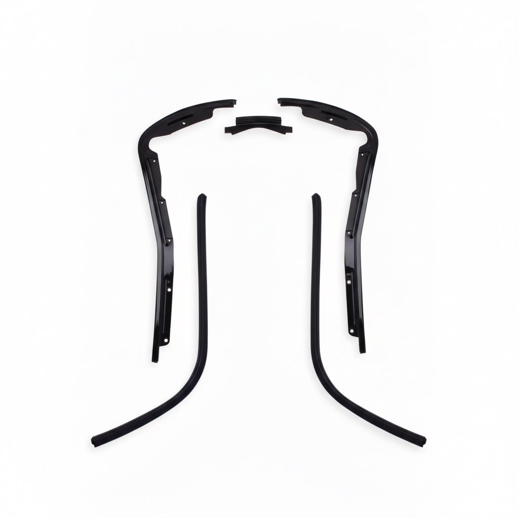 Vespa sprint/primavera sierlijsten L+R glans zwart