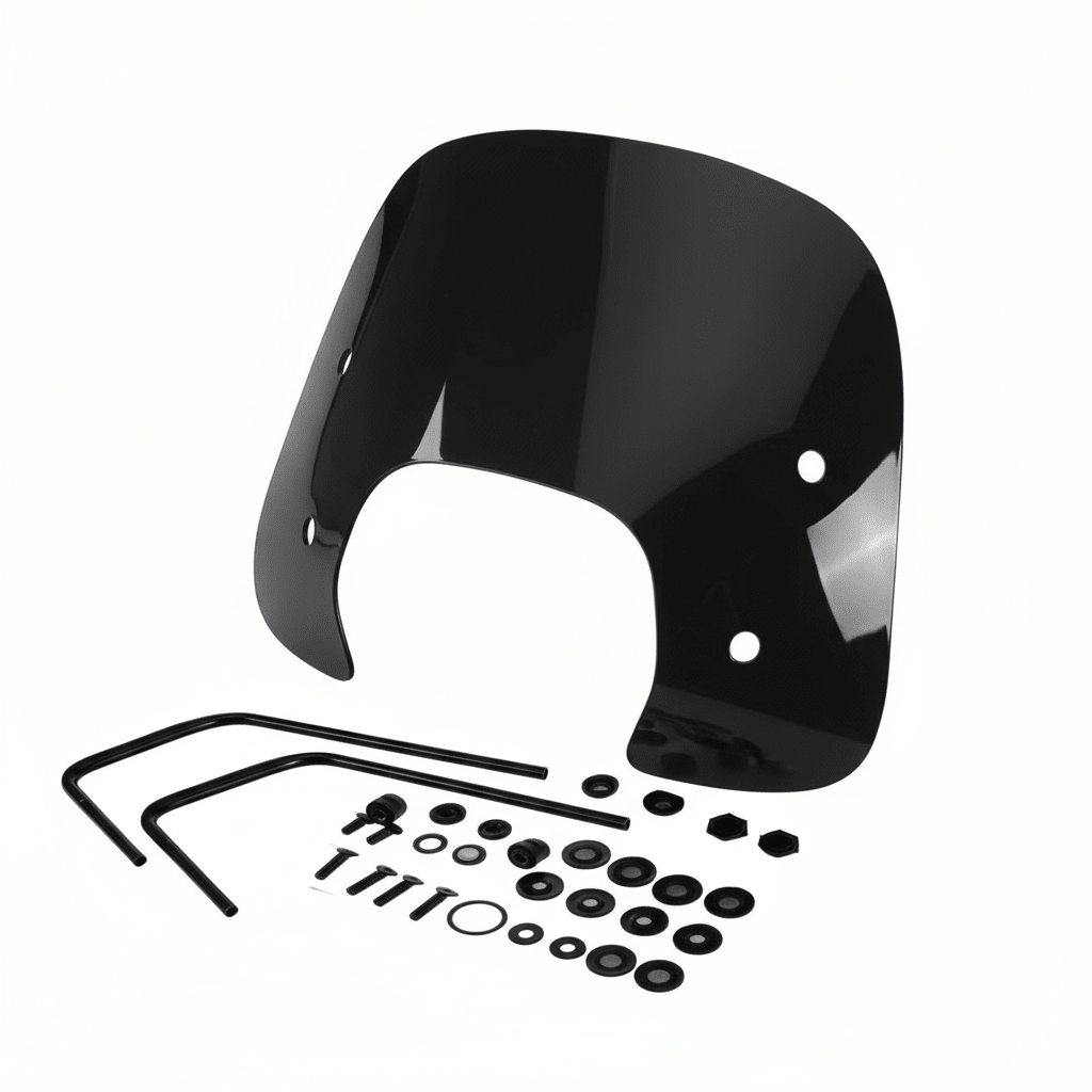 Vespa sprint windscherm laag glans zwart compleet