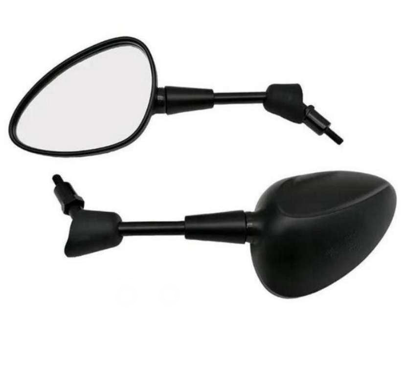 Vespa spiegel set mat zwart kort