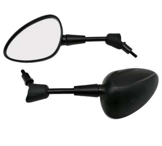 Vespa spiegel set mat zwart kort