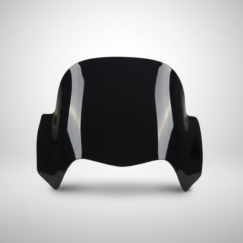 Piaggio zip windscherm laag indo style glans zwart