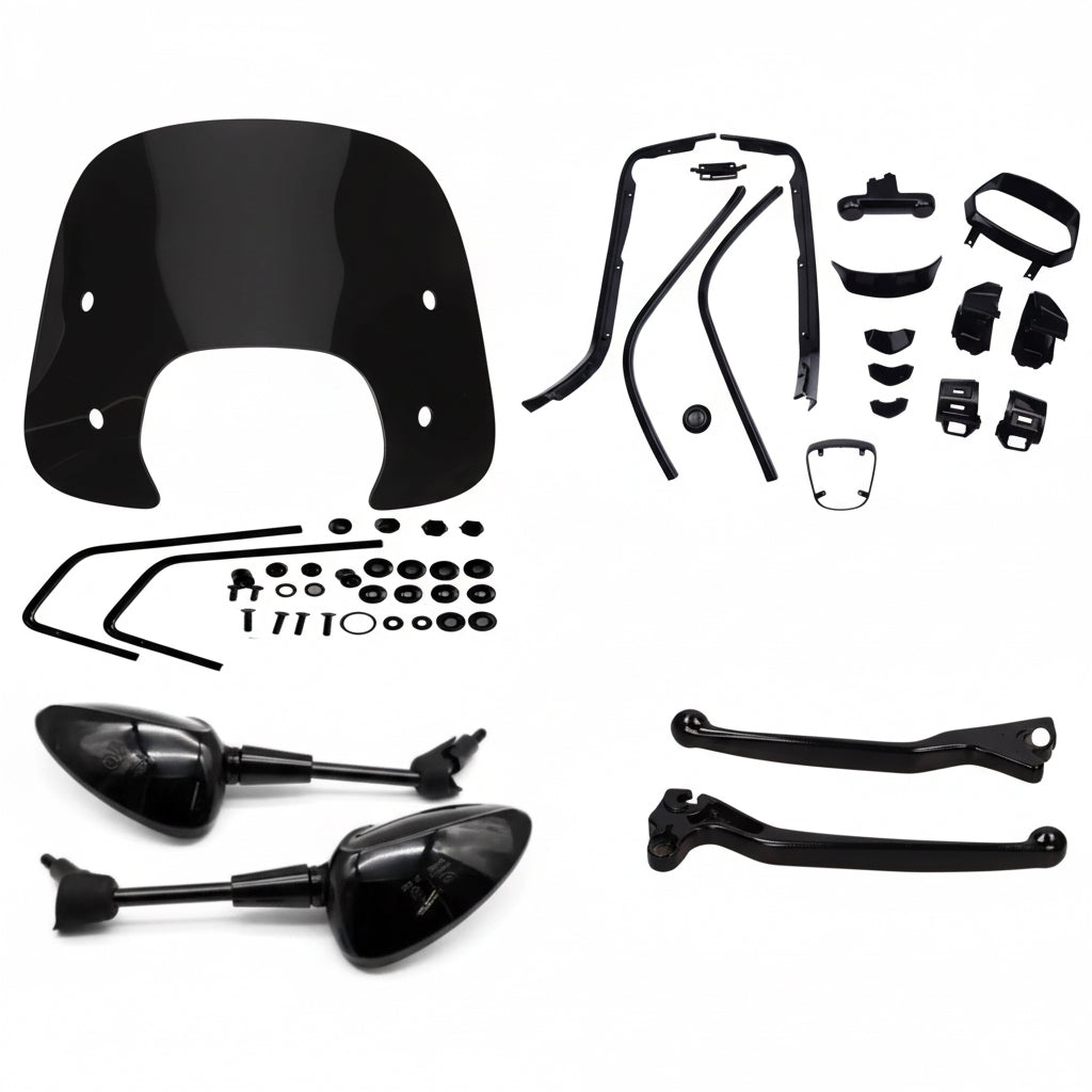 Vespa Sprint Styling Set Glans Zwart – Pakket 1