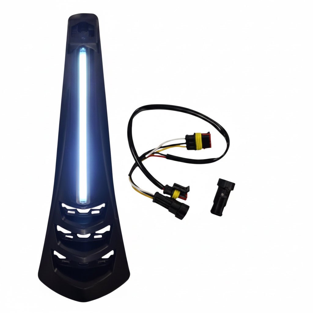 Vespa Sprint/Primavera claxon neus led mat zwart 2018+