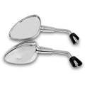 Vespa spiegel set chroom kort