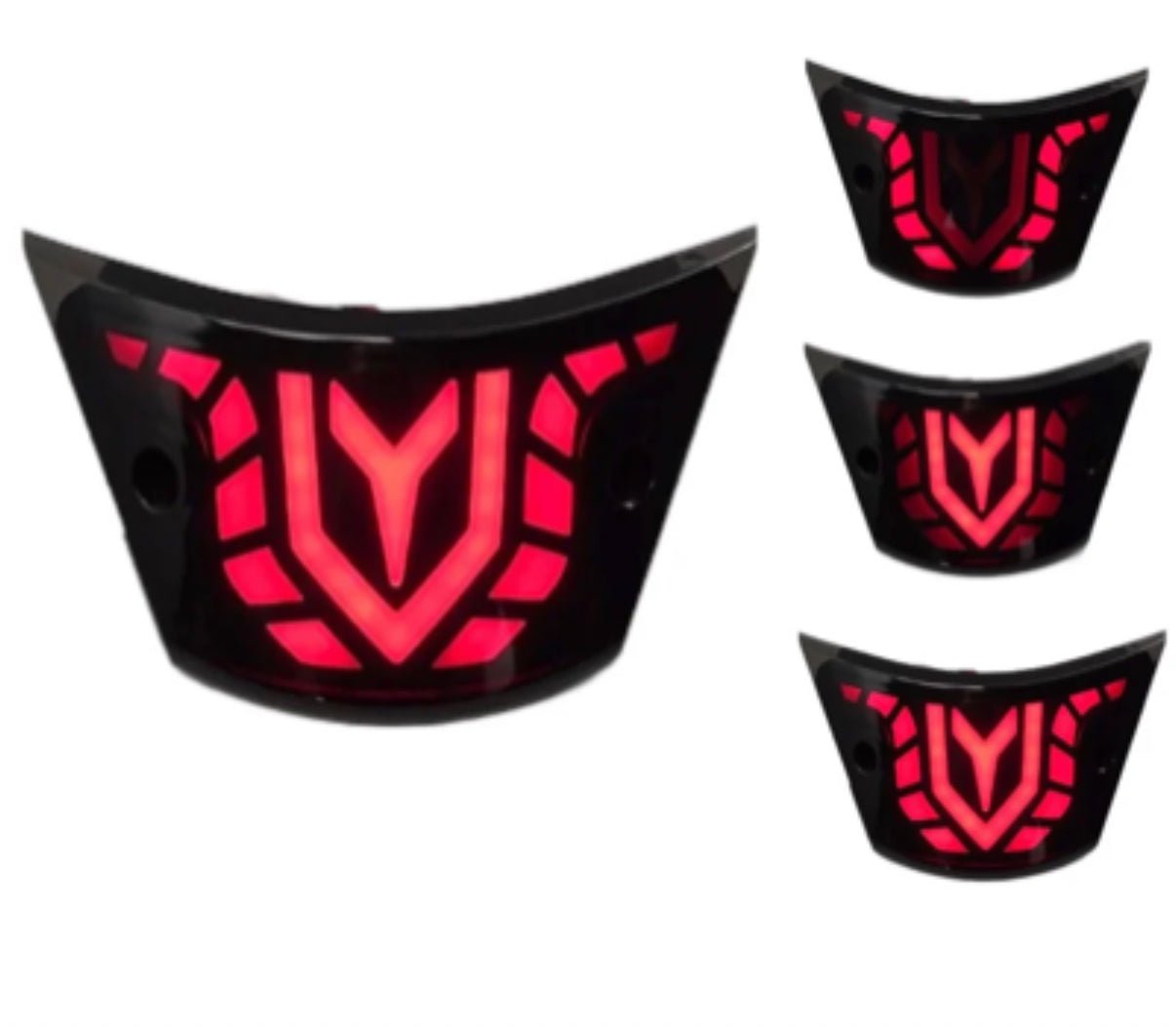 Piaggio zip achterlicht alpha led/tube - smoke 'moving'